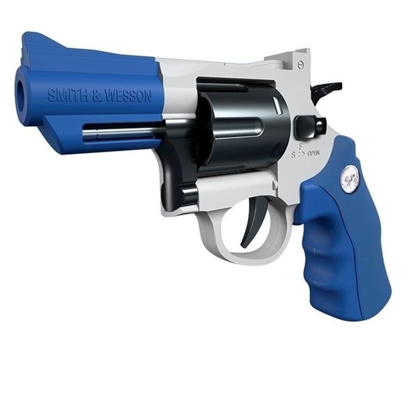 

4558left wheel 357 alloy runner model can launch eva sponge soft bullet long and short children's toy gun with various colors