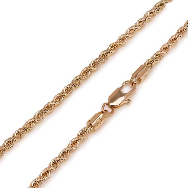 

(60cm * 4 mm ) lead and nickel chain rope necklaces for men 18 k yellow gold color, Silver
