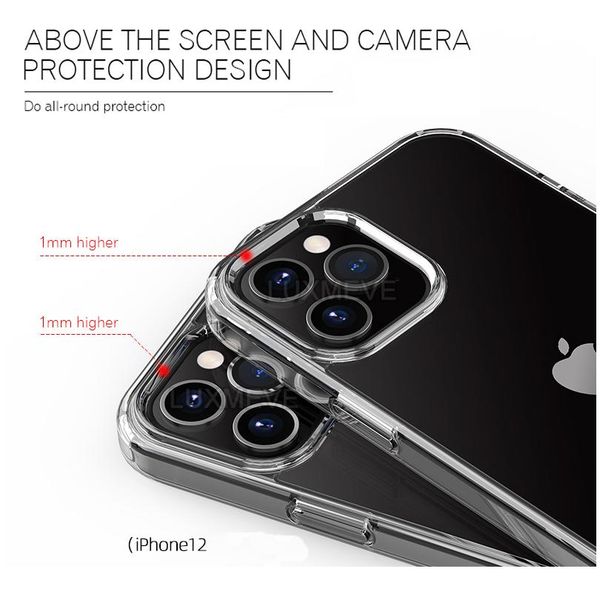

ultra thin clear phone case for iphone 12 11 pro max 12 mini case sile soft cover for iphone 1 bbycxl