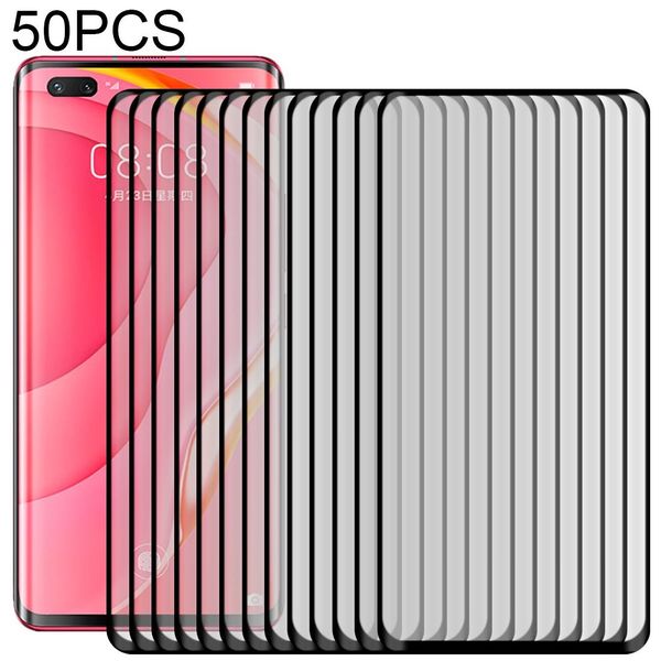 

for huawei nova 7 pro 50 pcs 3d curved silk-screen pet full coverage protective film