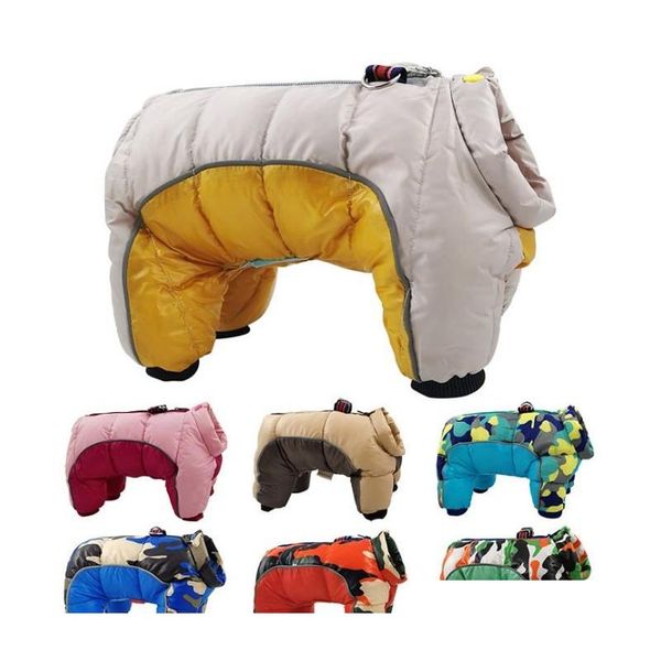 

2021 winter pet dog clothes super warm jacket thicker cotton coat waterproof small dogs pets clothing for bulldog puppy vcpqf