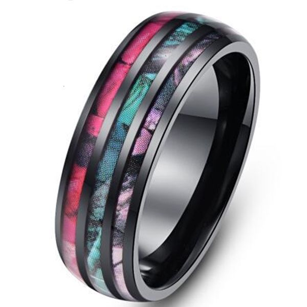 

diamond dragon new ceramic tungsten titanium steel gift ring popular, Silver