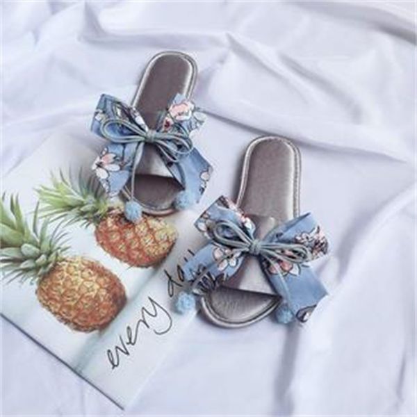 

satin women's slippers flat underwear black ribbons home ladies'slippers don't slip ladies' shoes ds4z