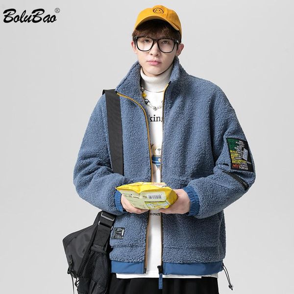 

bolubao winter brand men casual parkas men high street trendy wild parka jacket fashion slim warm parka coats male, Black