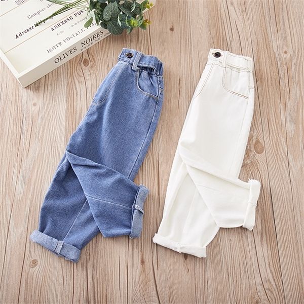 

children's jeans boys and girls fashion casual pants q1219, Blue