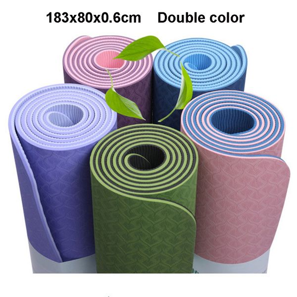 

183*80cm 6mm yoga mat anti-skid wider sports fitness mat thick comfort foam yoga matt for exercise yoga and pilates gymnastics mat