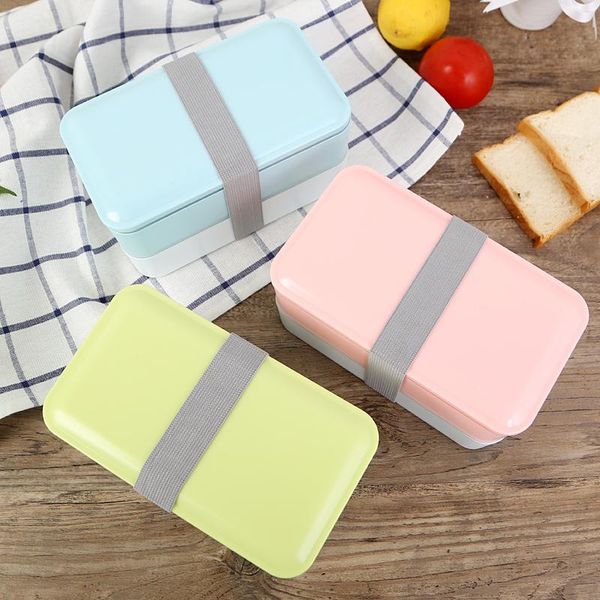 

weep lunch box портативный bpa free bento box с столовыми приборами стечьерцовый пищевой контейнер для детей пикник school office microwavab