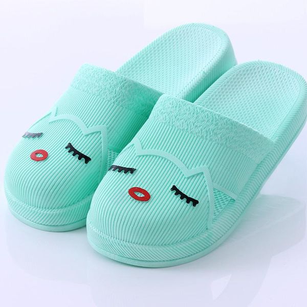 

women's summer slippers bathroom non-slip home slippers pvc soft wear-resistant women indoor, Black