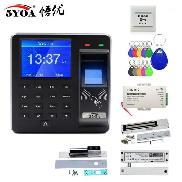 

fingerprint rfid access control system smart door lock kit electronic gate opener home digital set electric magnetic biometric1