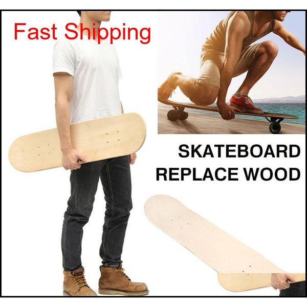 

blank skateboard decks double skate decks diy wood 8 inch 8-layer maple exercises outdoor double concave deck for longboard qlxkk