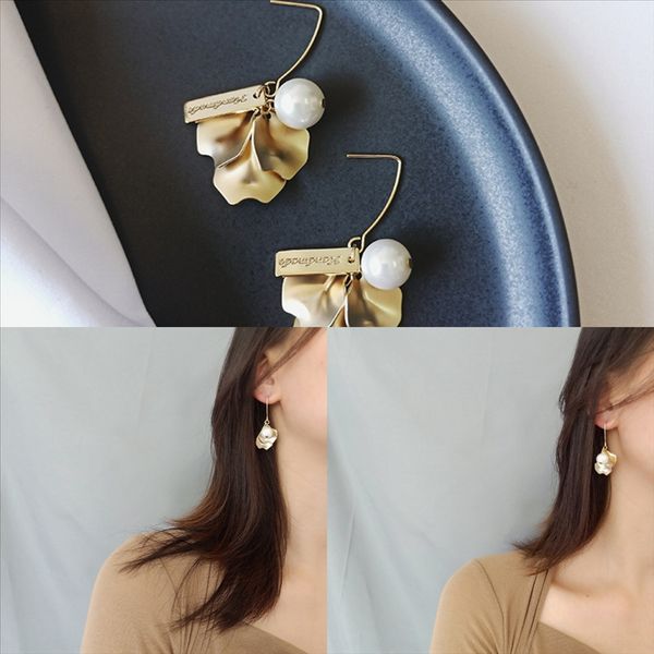 

dovu s'steel irregular earings pure silver stud bijoux for women korean trendy gold personalized earrings chain earring set earring, Golden