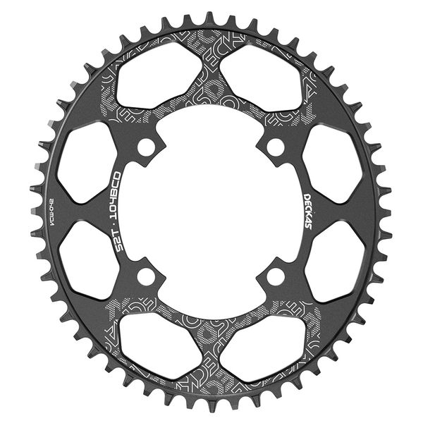 Deckas Rodada Oval 104BCD 40 / 42/44/46/48 / 50 / 52T Mountain Bicycle Chaining MTB Bicicleta para Shimano 8-12s Crown de Alumínio Crankset