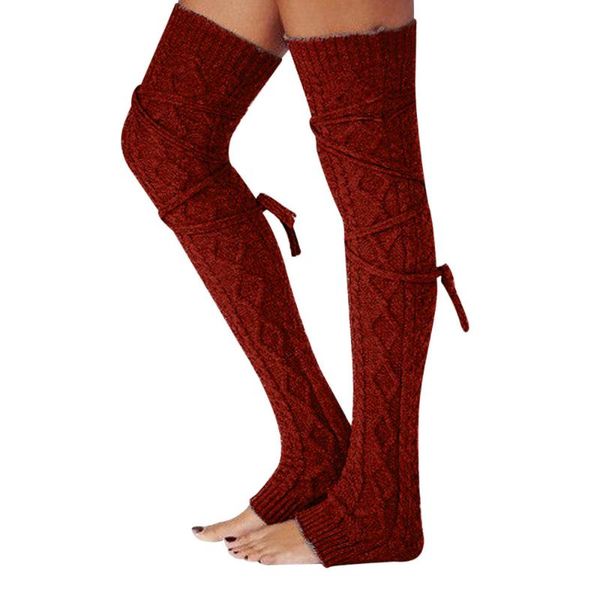 

women cable knit extra long boot socking over knee thigh high girls warm stock autumn and winter ladies fashion stockings warm, Black