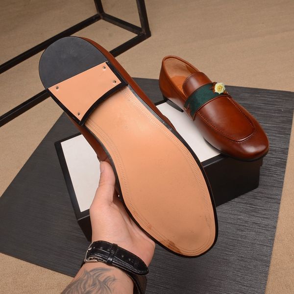 

designer brand loafers men shoe wedding oxfords formal shoes men slip on men dress shoes business shoes sapato social masculino, Black