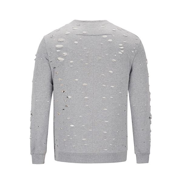 

women's and shirt sweatshirt new hoodie long men's autumn sleeve sweater spring luxury clothing printed letters ripped casual desi, Black