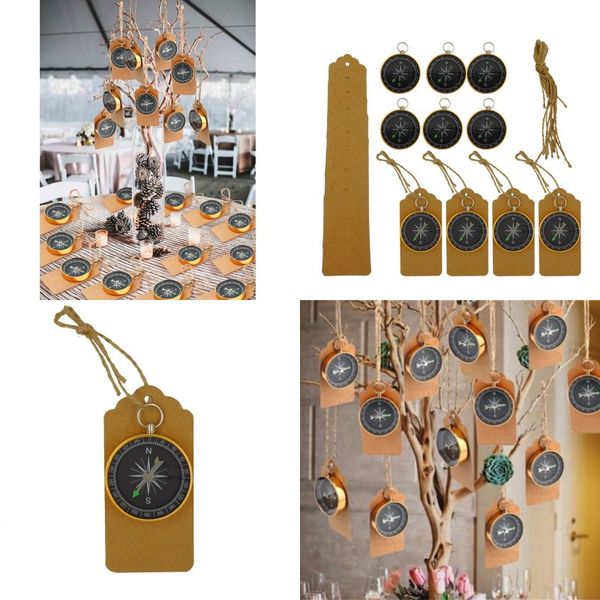 

kraft paper linen rope compass label wedding party compasses pendant travel subject creative labels selling 2 06my l1