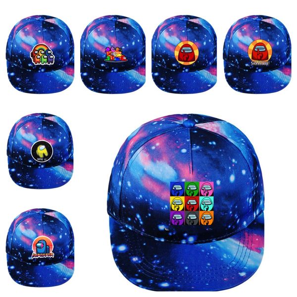 

7 styles among us hat games baseball caps star peaked sun hats for men women hip hop snapback sport travel casual caps e120808, Yellow