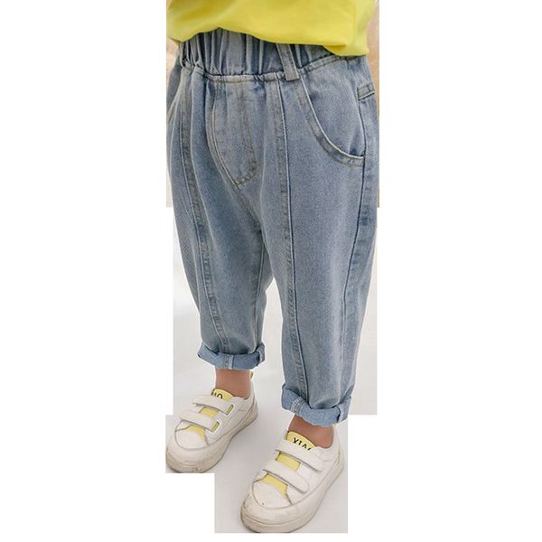 

baby girl jeans patchwork girl's jeans autumn denim trousers for children casual style children's jeans clothes q1219, Blue