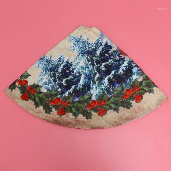 

christmas decorations 1pc tree skirt creative adorable santa party supplies base mat for home1
