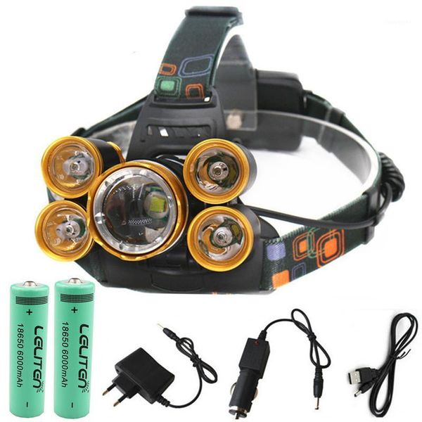

headlamps drop ir induction sensor powerful 3/5 led headlamp zoom headlight fishing torch head light1