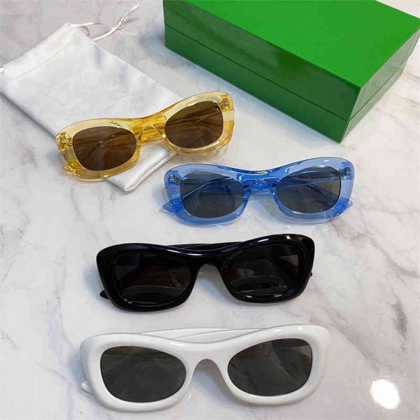 

2022 factory wholesale family ashui same sunglasses net red ins fashion women's oval sunglasses bv1088, White;black
