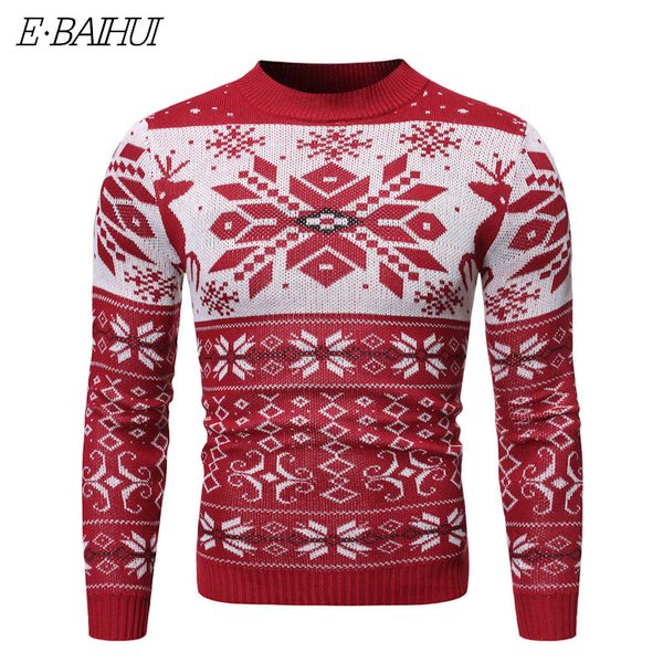 EBAIHUI UNISEX RENEDER SWEETERS SWEATERS MENINOS Mulheres NEVIDADES DE NOVA 3D PROTIME