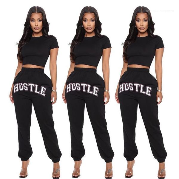 

pattern muti color casual trousers spring autumn fall women sports pants high waist loose womens pants letter, Black;white