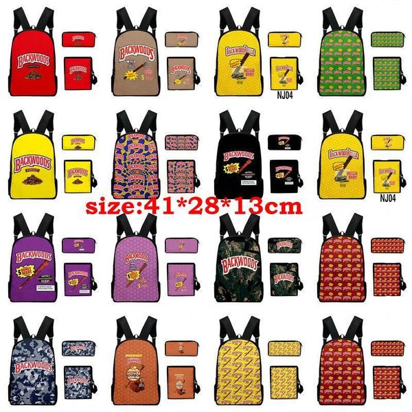 

14styles 3pcs/set backwoods lots of banana cigar lightyellow backwoods river royal blue backpacks for teens one shoulder bag jllrgm