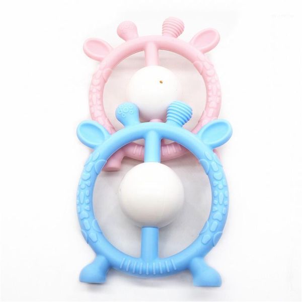 

pacifiers# chenkai 10pcs silicone giraffe rattles teether diy born infant baby pacifier dummy nursing teething jewelry animal toy craft1