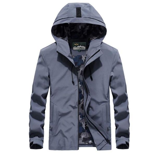 

men's jackets spring autumn hooded jacket men camouflage lining windbreaker quick-drying coats chaqueta hombre plus size m-4xl, Black;brown