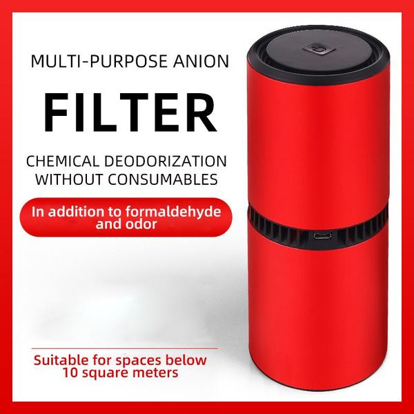 

air purifiers portable household car deodorizer usb rechargeable purifier mini negative ion cleaner office room toilet