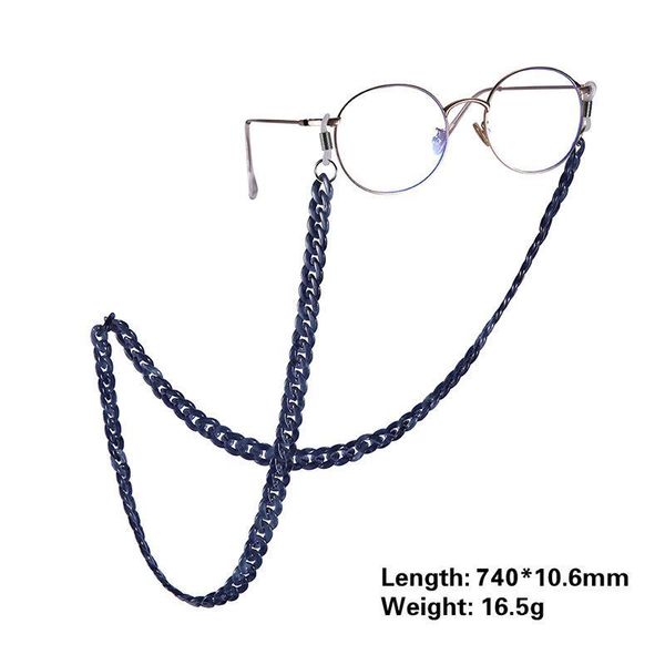 

2020 candy color leopard glasses chains straps sunglasses necklace for women fashion chic simple glasses accessories h jllrma