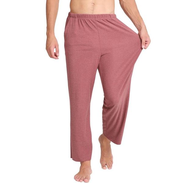 

men's sleepwear fdfklak sleep bottoms pajamas long pants comfortable warm home wear loose trousers pyjamas plus size 2xl-6xl, Black;brown