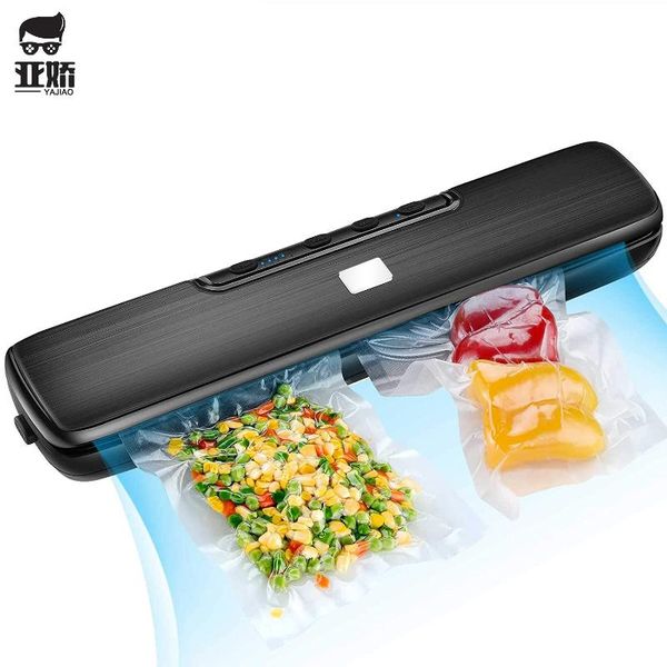 

yajiao [2021 latest] full automatic vacuum sealer machine dry & moist seal modes sealer machine with 15 pcs vacuum bags