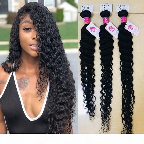 

unprocessed brazilian human hair bundles with closure straight body wave virgin hair bundles with frontal deep wave 360 frontal water wave, Black;brown