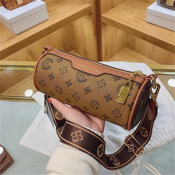 

factory store shop women's autumn and winter new fashion sense french design cylinder bag simple single shoulder messenger bag