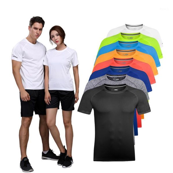 

running jerseys brand clothing fitness t shirt men o-neck t-shirt resilience bodybuilding sport shirts gym shirt1, Black;blue