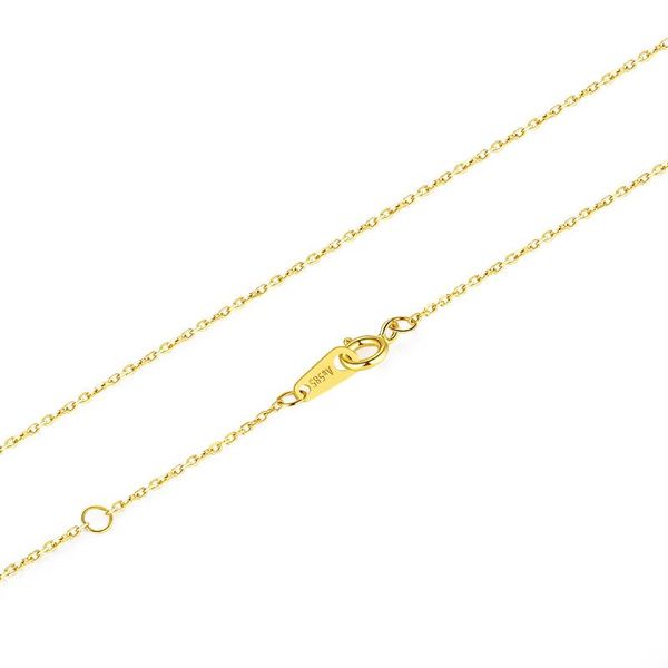 

metjakt 14k gold o-chain fashion all-match ladies necklace, Silver