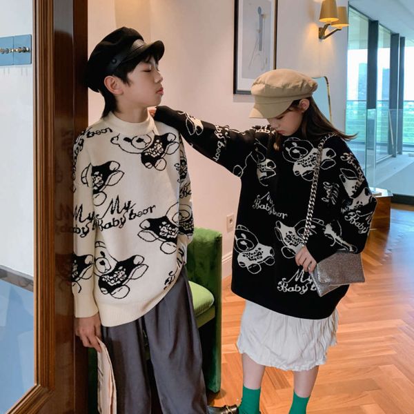 

new girls' autumn children's winter 2020 sweater fjhe, Blue