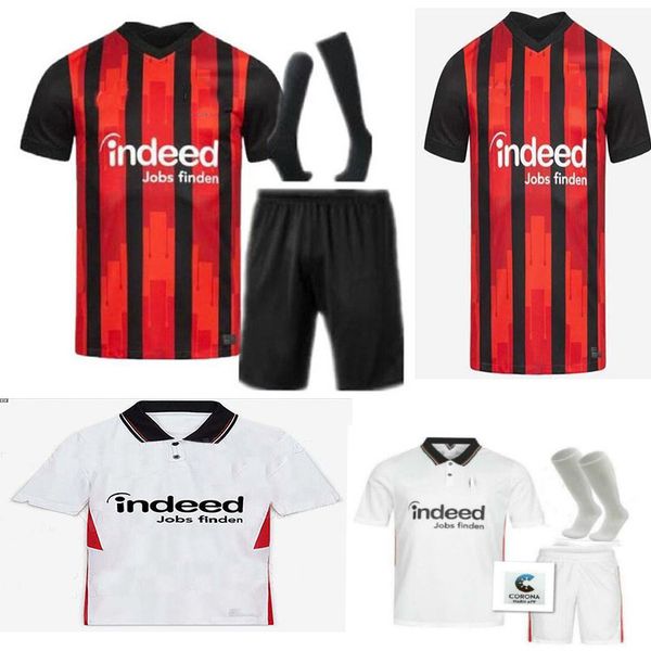 

0 21 eintracht frankfurt soccer jersey 2020 2021 frankfurt home dost kostic hinteregger kamada + children socks set, Black;yellow