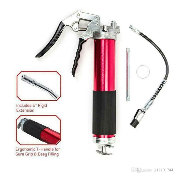 

heavy duty grease gun 4500 psi anodized aluminum pistol grip lubrication 14oz