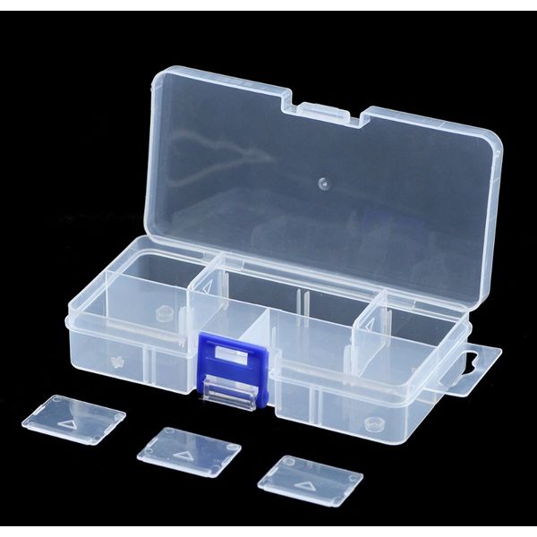 

wlyees adjustable 10 grids transparent empty jewelry beads storage box container organizer jewelry ring necklace beads boxes sqczln