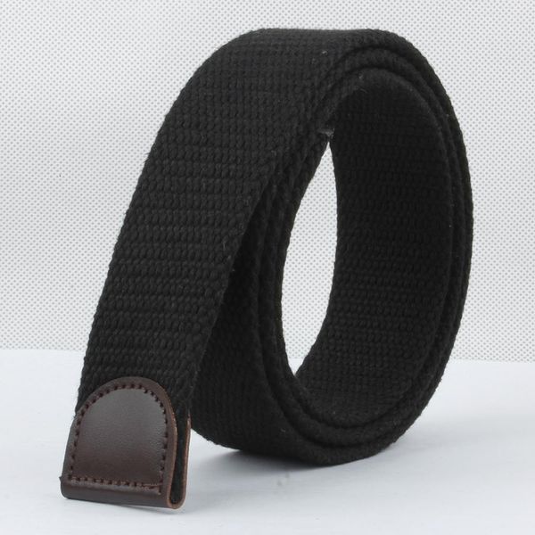 

ltoheyn new 3,8 см широкий холст талии отдельного пояса без пряжки высокого качества тканые холст тактический пояс sqcufl, Black;brown