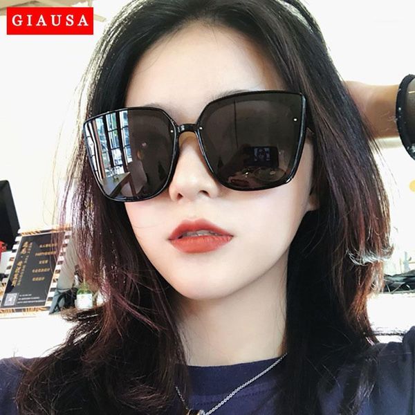 

2020 cat eye sunglasses women men vintage gradient glasses retro sun glasses female eyewear uv400 fashion drive outdoor giausa1, White;black