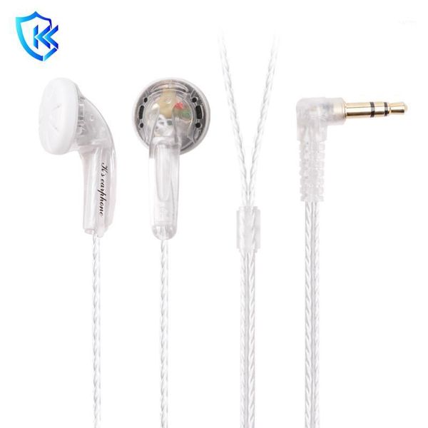 

ksearphone nameless 3.5mm hifi earbud single 15.4mm dynamic driver unit in ear earphone bass dj music headset iem vido/me80/b401