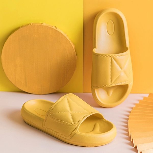 

fashion thick sole home women slippers summer indoor flats colorful bathroom slides non slip couple shoes ladies eva slipper #ln8l, Black