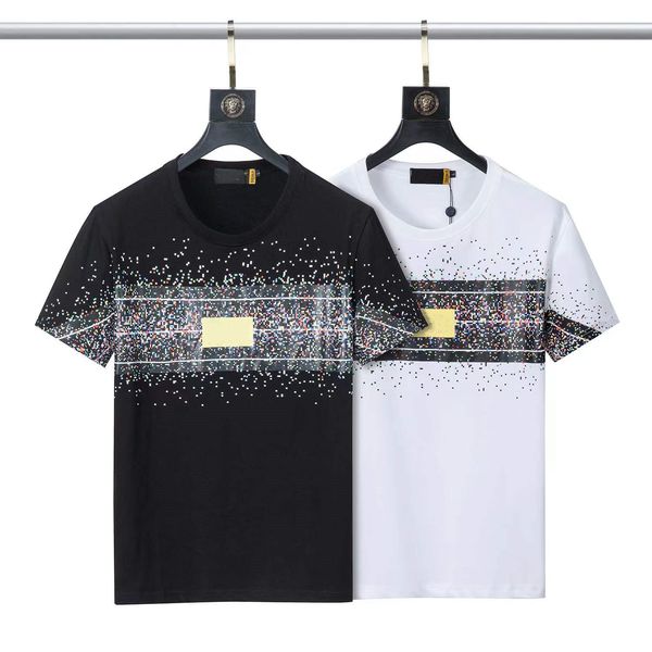 

summer mens designer t shirt men women short sleeve hip hop style black white orange t-shirts tees size m-3xl, White;black