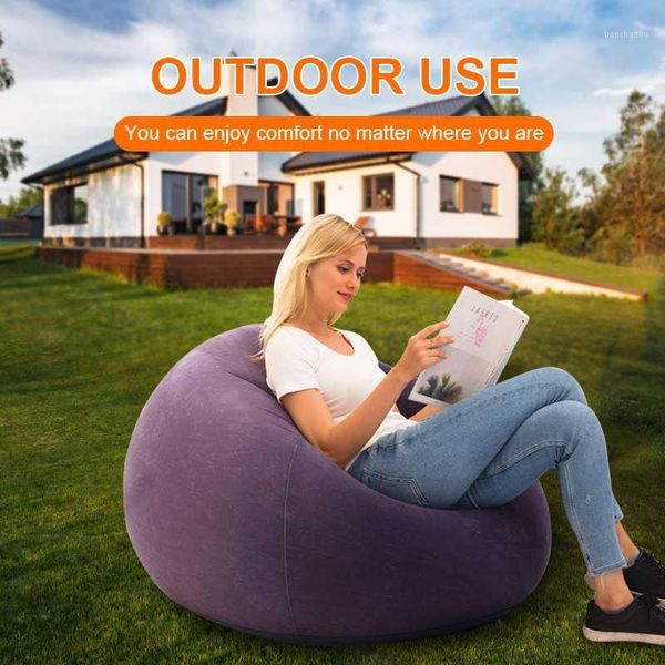 

camping inflatable sofa lazy bag ultralight down sleeping bag air bed inflatable sofa lounger trending beach for beach trave1