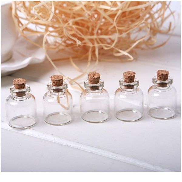 

5pcs 4ml mini glass wishing bottle cork ser empty sample jars diy pendants storage vial wedding home decoration sqcxfg