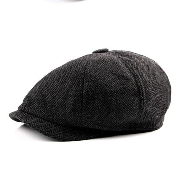 

newsboy caps men herringbone flat caps gatsby cap woolen golf driving hats vintage inspired hat winter peaky blinders new, Blue;gray